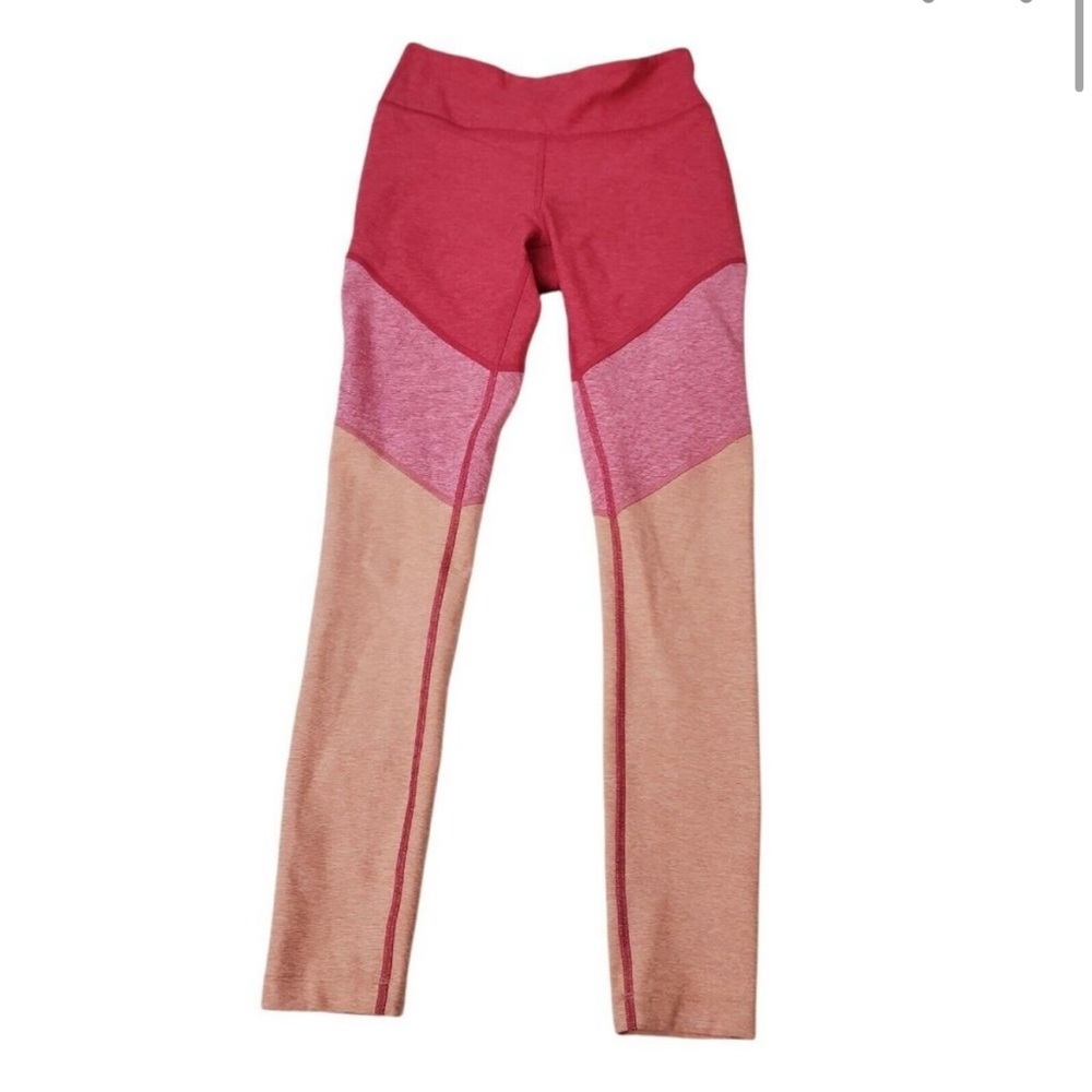 Outdoor Voices Leggings XS Women Flamingo
Pink Two-Tone Paneled Colorblock